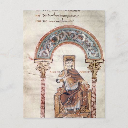 Apollo Medicus uit 'Etymologiae' Briefkaart (Voorkant)