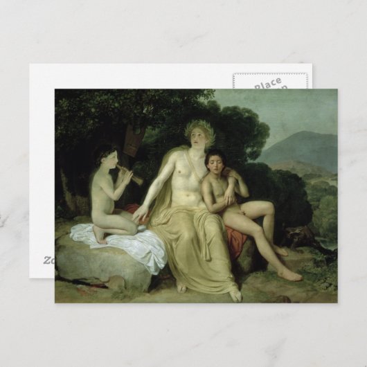 Apollo met Hyacinthus en Cyparissus Briefkaart (Voorkant / Achterkant)
