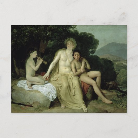 Apollo met Hyacinthus en Cyparissus Briefkaart (Voorkant)