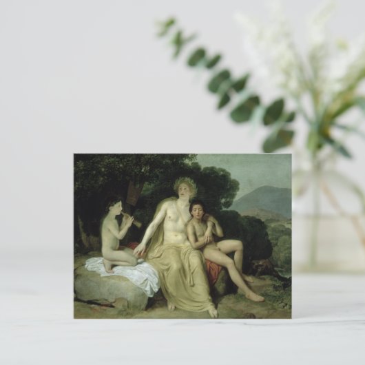 Apollo met Hyacinthus en Cyparissus Briefkaart (Staand voorkant)
