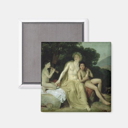 Apollo met Hyacinthus en Cyparissus Magneet (Voorkant / Achterkant)