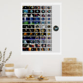 Apollo Mission Patches Poster (Keuken)
