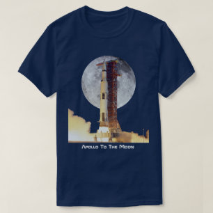 Apollo Moon Mission Rocket Launch T-shirt
