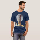 Apollo Moon Mission Rocket Launch T-shirt (Voorkant volledig)