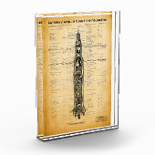 APOLLO Moon Mission SATURN V Rocket Blueprint 1967 Fotoblokken (Links)