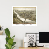 Apollo, PA Panoramic Map - 1896 Poster (Thuiskantoor)