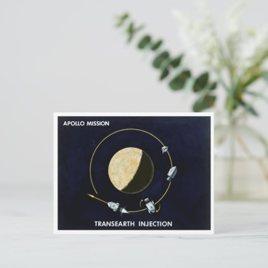 Apollo-programma - Moon Mission Artist Concept Briefkaart (Staand voorkant)
