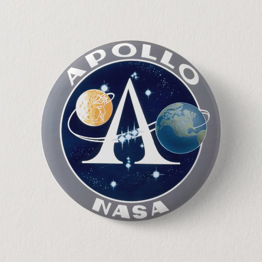 Apollo-programma Ronde Button 5,7 Cm (Voorkant)