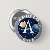Apollo-programma Ronde Button 5,7 Cm (Voorkant /achterkant)