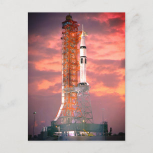 Apollo Saturn 1B Rocket Launch Briefkaart