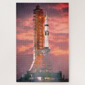 Apollo Saturn 1B Rocket Launch Legpuzzel (Verticaal)