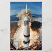 Apollo Saturn V raket lancering naar maan 1969 Briefpapier (Voorkant)