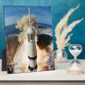 Apollo Saturn V raket lancering naar maan 1969 Fotoplaat (Zijkant)