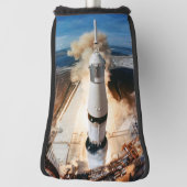 Apollo Saturn V raket lancering naar maan 1969 Golfheadcover (Draai 90)