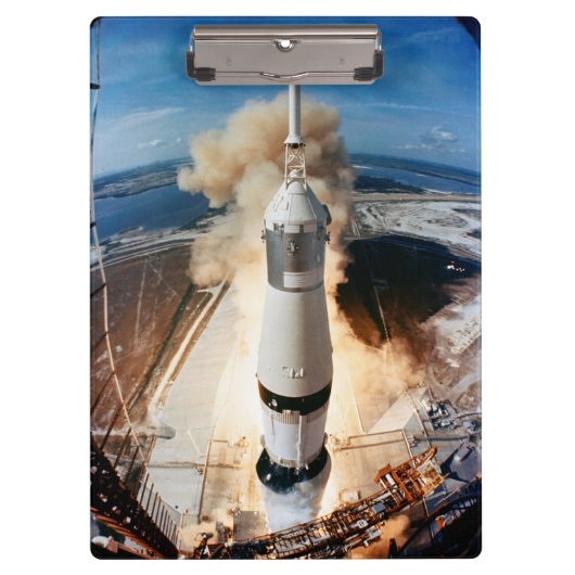 Apollo Saturn V raket lancering naar maan 1969 Klembord (Voorkant)