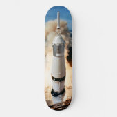 Apollo Saturn V raket lancering naar maan 1969 Persoonlijk Skateboard (Voorkant)