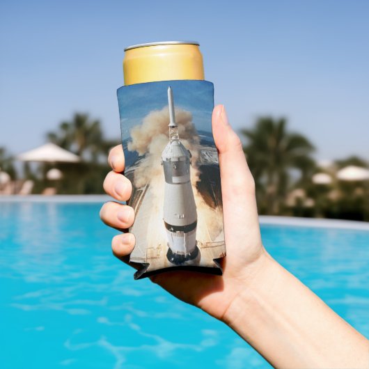 Apollo Saturn V raket lancering naar maan 1969 Seltzer Blikjeskoeler (Insitu Zwembad)