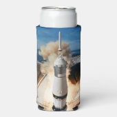 Apollo Saturn V raket lancering naar maan 1969 Seltzer Blikjeskoeler (Seltzer Voorkant)