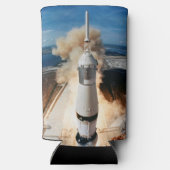 Apollo Saturn V raket lancering naar maan 1969 Seltzer Blikjeskoeler (Achterkant)