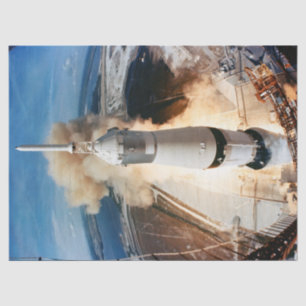 Apollo Saturn V-raket lancering naar Maan 1969 Tissuepapier