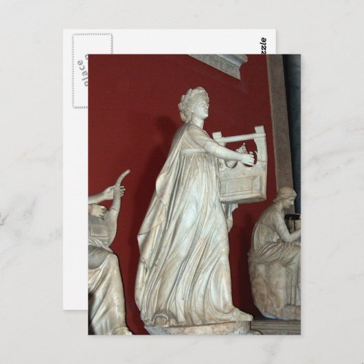 Apollo-standbeeld in het Vaticaan-museum Briefkaart (Voorkant / Achterkant)