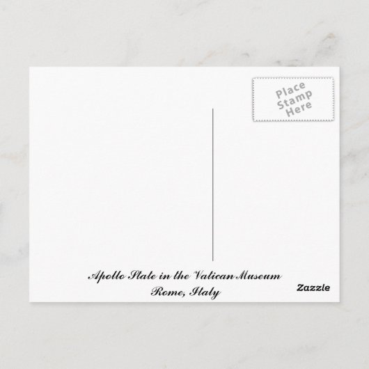 Apollo-standbeeld in het Vaticaan-museum Briefkaart (Achterkant)