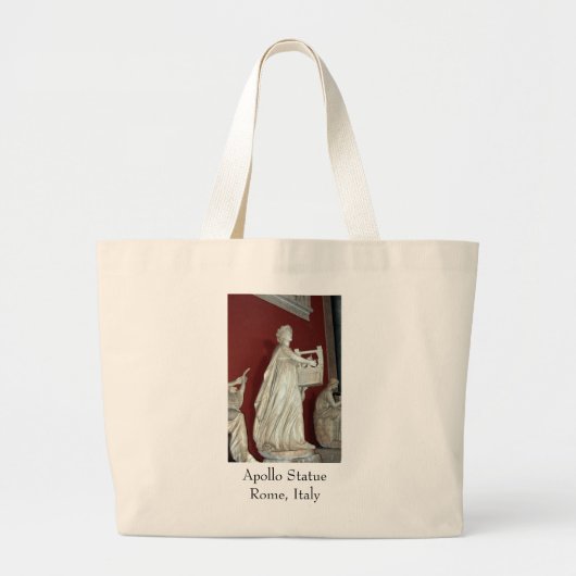 Apollo-standbeeld in het Vaticaan-museum Grote Tote Bag (Voorkant)