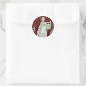 Apollo-standbeeld in het Vaticaan-museum Ronde Sticker (Tas)