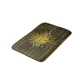 Apollo Sun-symbool op Grieks sleutelpatroon Badmat (Gekanteld)
