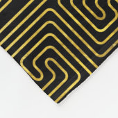 Apollo Sun-symbool op Grieks sleutelpatroon Fleece Deken (Hoek)