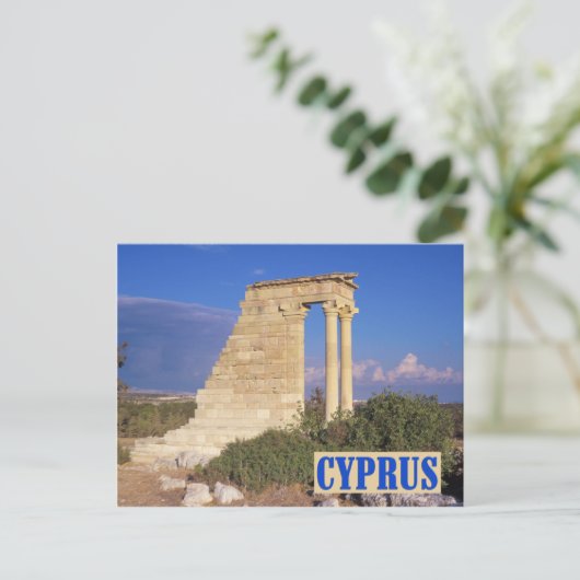 Apollo temple Cyprus briefkaart (Staand voorkant)