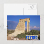 Apollo temple Cyprus briefkaart (Voorkant / Achterkant)