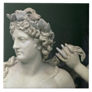 Apollo Tendend door de Nymfs, detail die de Tegeltje