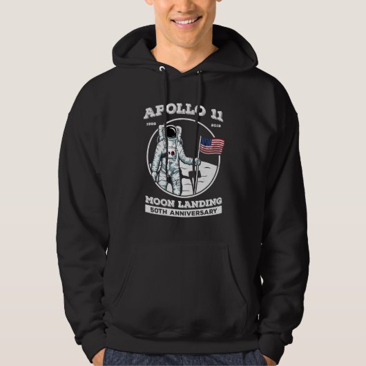 Apollo Th Jubileum maanlanding Hoodie (Voorkant)