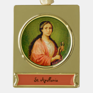 Apollonia (BLA 001) Verguld Banner Ornament