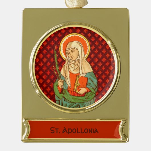 Apollonia (VVP 001) Verguld Banner Ornament (Voorkant)