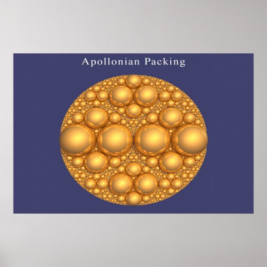 Apollonian Packing of an Apollonian Packing Poster (Voorkant)