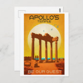 Apollo's tempel, Turkije, mediterraan zee, Briefkaart (Voorkant / Achterkant)