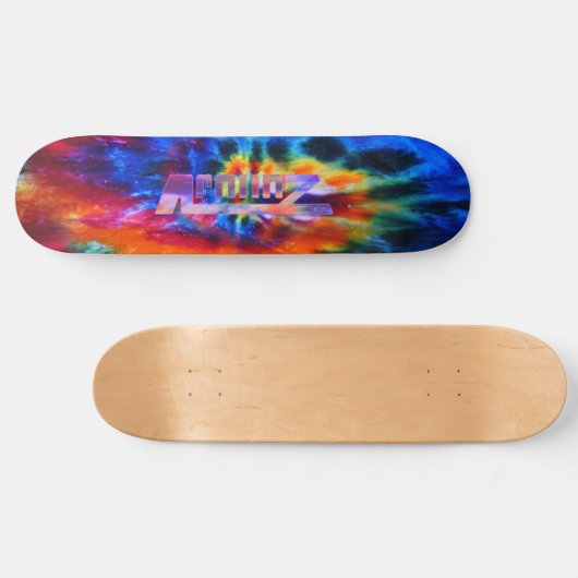 Apolloz Tie Dye Graphic Persoonlijk Skateboard (Horizontaal)