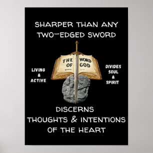 Apologetiek Zwaard van de Heere Schrift Poster
