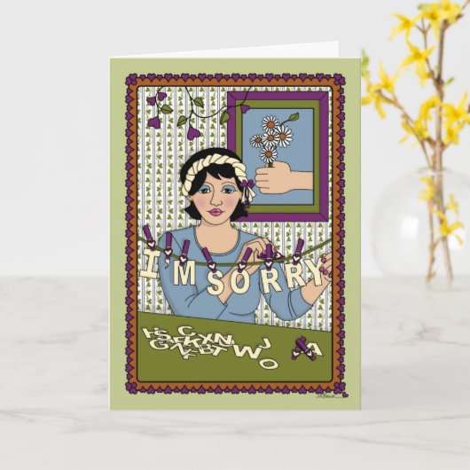 Apologie_A_Greeting Kaart (Gele Bloem)