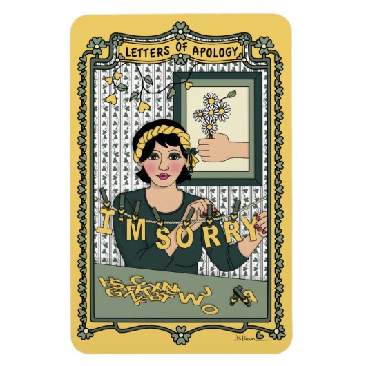 Apologie_C_4x6 koelkast Magnet Magneet (Verticaal)