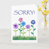 Apologie Kaart - Flower Power (Gele Bloem)
