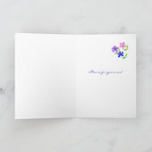 Apologie Kaart - Flower Power (Binnen)