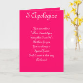 Apologie voor een speciale vriend wenskaarten kaart (Gele Bloem)