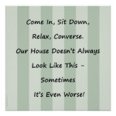Apologie voor Messy House Poster (Voorkant)