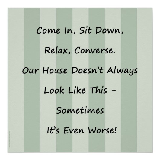 Apologie voor Messy House Poster (Voorkant)