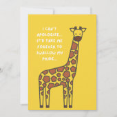 Apology Giraffe Kaart (Voorkant)