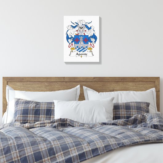 Aponte Family Crest Canvas Afdruk (Insitu (Slaapkamer))