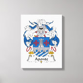 Aponte Family Crest Canvas Afdruk (Voorkant)